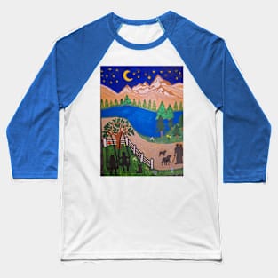 Montana Mountain Home Baseball T-Shirt